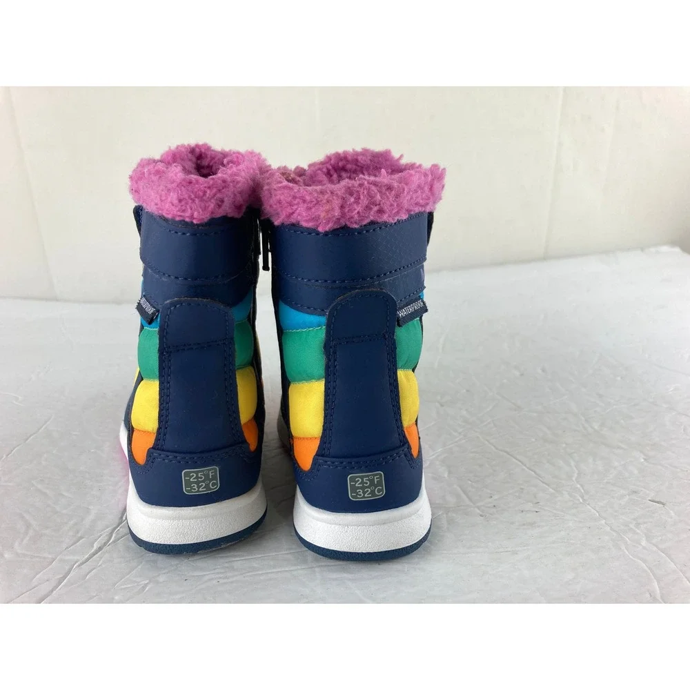 Merrell Snow Quest Snow Rain Boots Toddler Girls 7M Rainbow Waterproof School